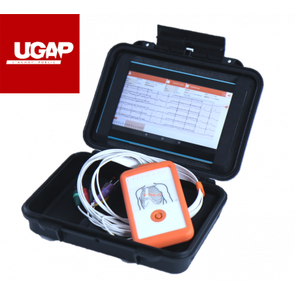 Electrocardiographe ECG Cardioline Touchecg HD+ Bluetooth (12 pistes) pour Android avec tablette 10"