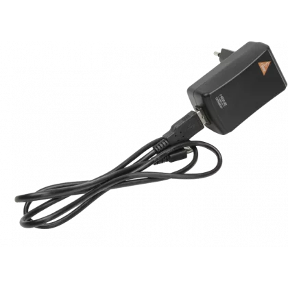 Câble USB avec bloc d’alimentation enfichable pour dermatoscope Heine Delta 30 et DeltaOne