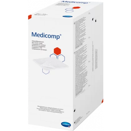 Compresses non tissées stériles Medicomp 10 x 10 cm (boite de 200)