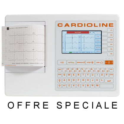 Electrocardiographe ECG Cardioline 100S (6 pistes) avec option interprétation offerte
