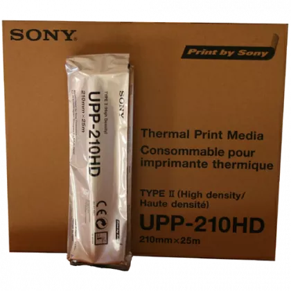 Rouleaux de papier thermique Sony UPP-210HD haute densité (x 5)